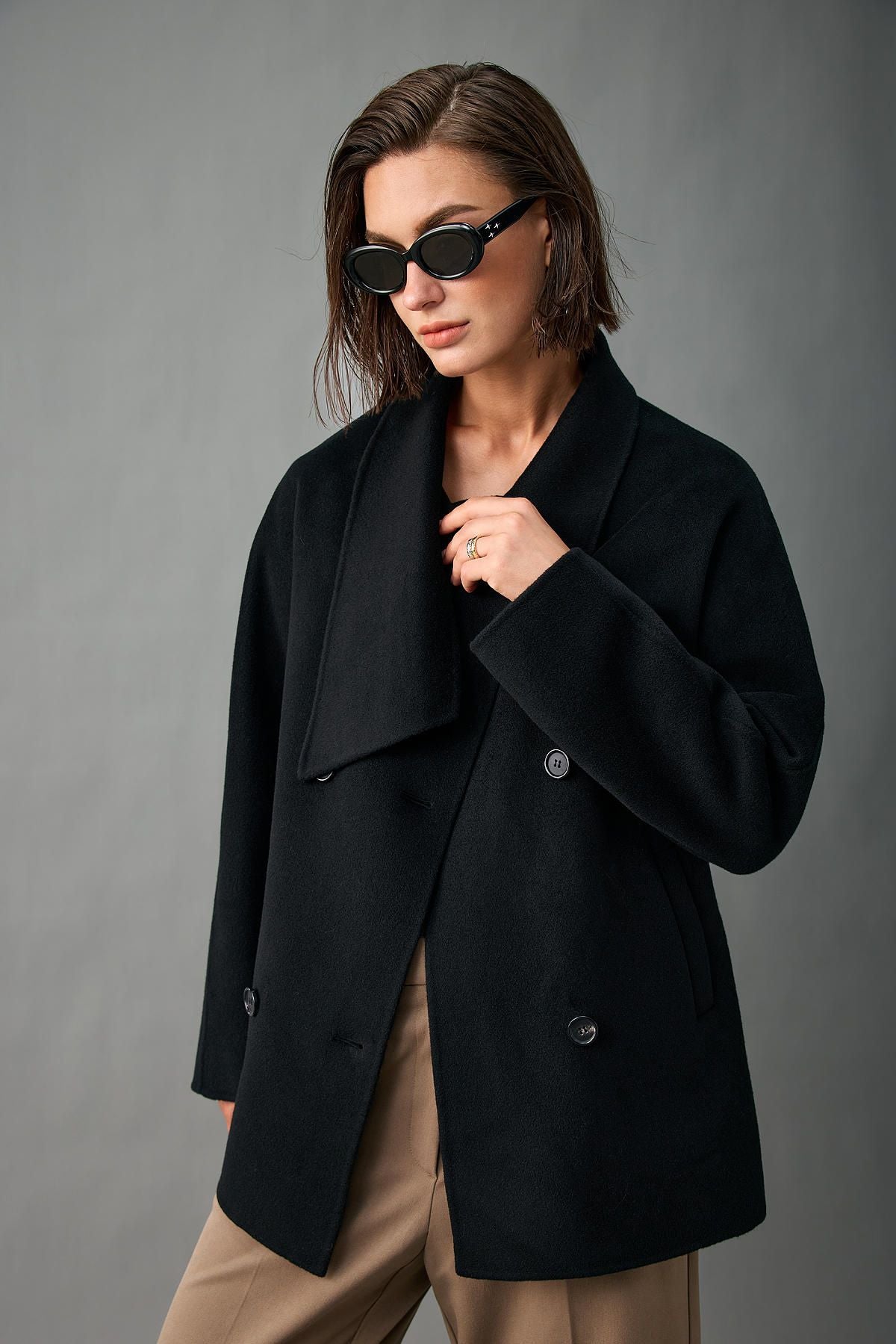cashmere coat-N563